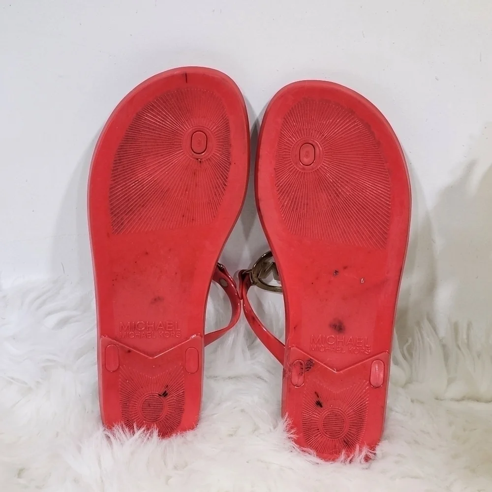 Michael kors  charm jelly sandals sz.8